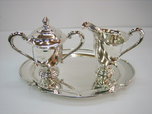 sterling silver Silver Creamer and Sugar Bowl Set