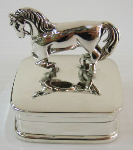sterling silver Silver Horse Pill Box