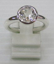 sterling silver White topaz Ring
