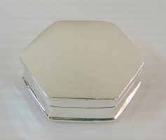 sterling silver Hexagon Silver Pill Box