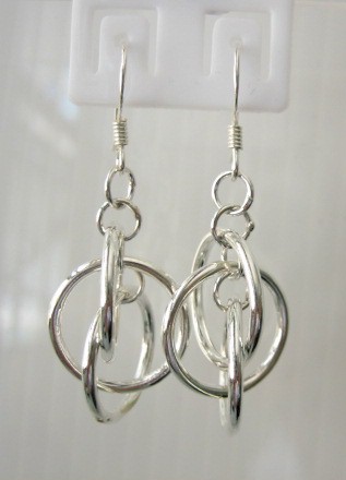 sterling silver Dangle Silver Earrings