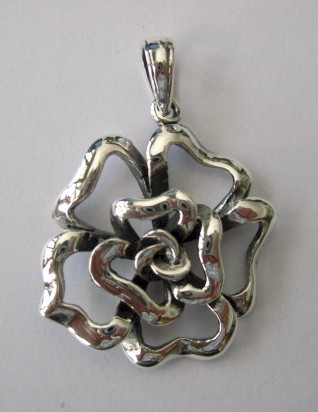 sterling silver Silver Rose Pendant