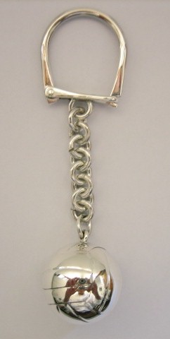 sterling silver Silver Volleyball Key Chain