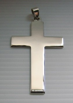 sterling silver Big Silver Cross Pendant