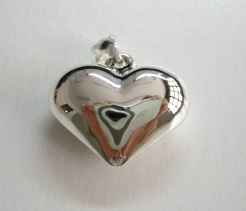 sterling silver Silver Heart Pendant (Small)