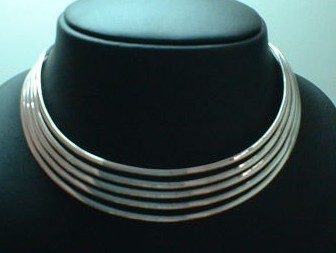 sterling silver 5-Line Choker.