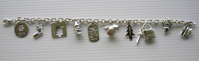 sterling silver Sterling Silver Christmas Charm Bracelet