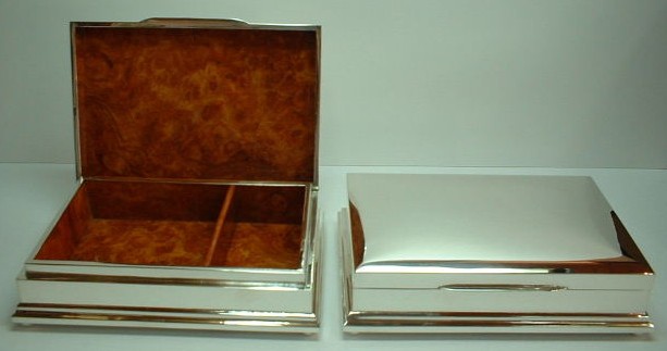 sterling silver Silver Cigarette Box.