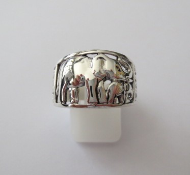 sterling silver Elephant Silver Ring