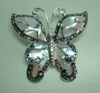 sterling silver Silver Butterfly Pendant.