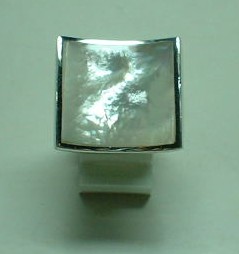 sterling silver Mother of Pearl Ring.