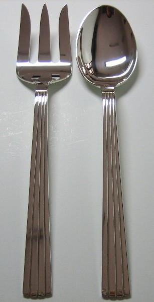 sterling silver Silver Salad Serving Spoon and Fork