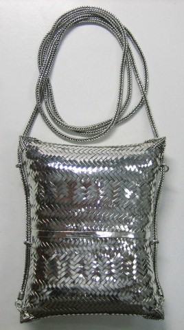 sterling silver Braided Silver Purse with Strap