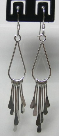 sterling silver Dangling Silver Earrings 