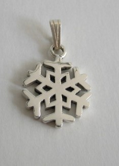 sterling silver Silver Snow Flake Charm