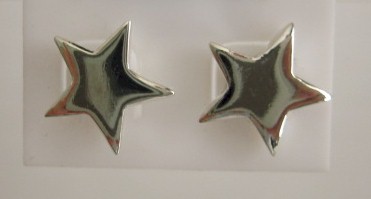 sterling silver Silver Star Stud Earrings