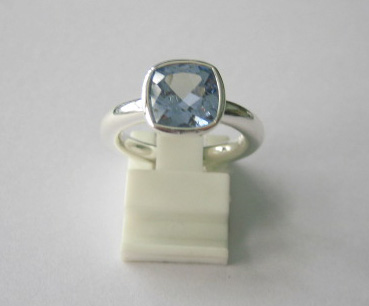 sterling silver Blue topaz Ring.