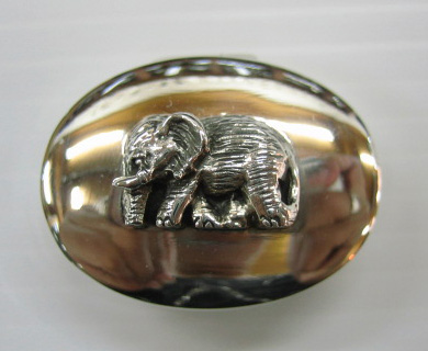 sterling silver Silver Elephant Pill  Box