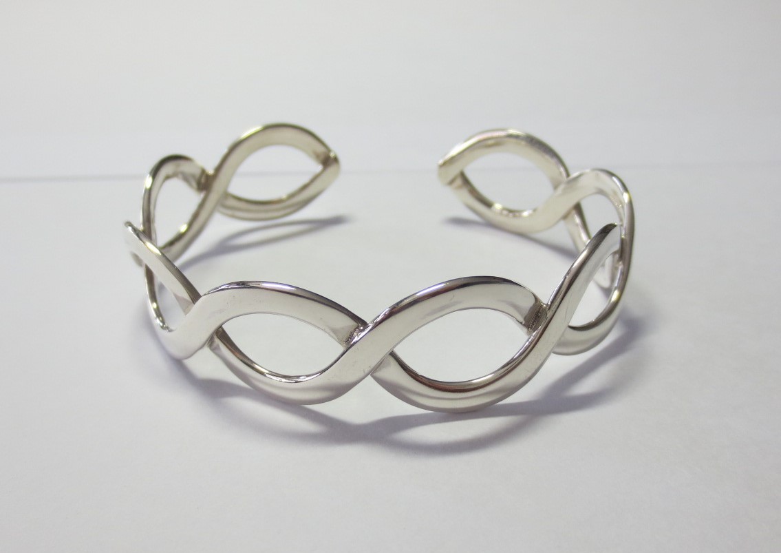 sterling silver Silver Braided Bangle