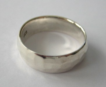sterling silver Hammered Sterling Silver Ring