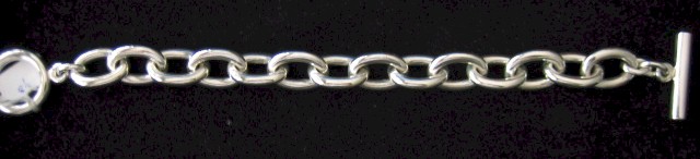 sterling silver Oval Link Silver Bracelet