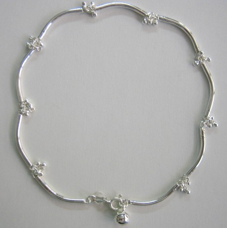 sterling silver Silver Anklet.