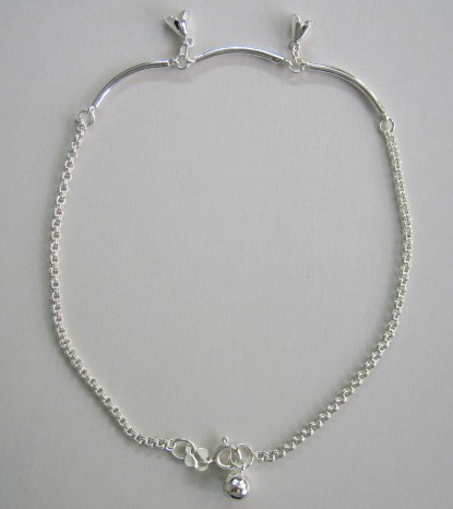 sterling silver Silver Anklet.