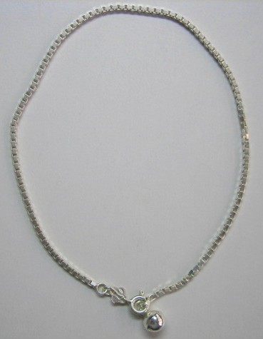 sterling silver Silver Anklet.