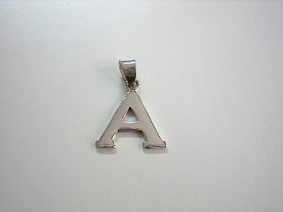 sterling silver Silver Alphabet Charm / Pendant (Letter A)