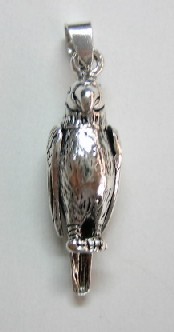 sterling silver Silver Parrot Charm