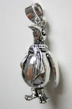 sterling silver Silver Penguin Charm