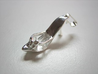 sterling silver Silver High-Heeled Shoe Charm