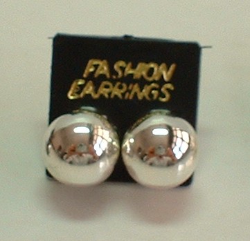 sterling silver Silver Ball Earrings.