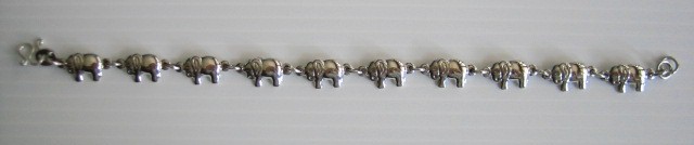 sterling silver Silver Elephant bracelet