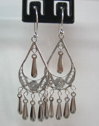 sterling silver Silver Filigree Earrings
