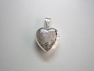 sterling silver Silver Heart Locket (Small)