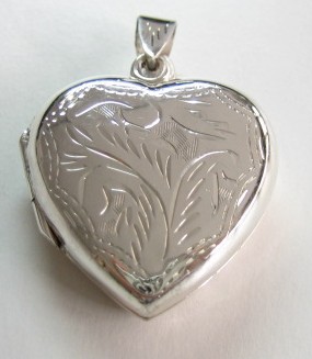 sterling silver Silver Heart Locket (Large).