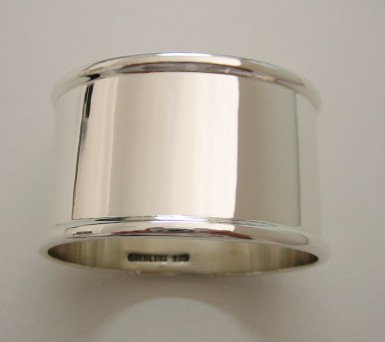 sterling silver Oval Silver Napkin Ring.