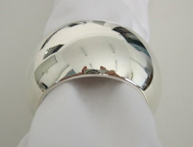 sterling silver Round Silver Napkin Ring.