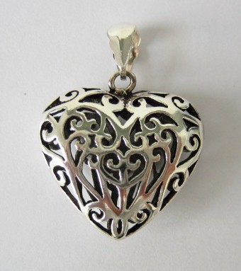 Sterling Silver Chinese Character/Symbol (Longevity) Pendant.