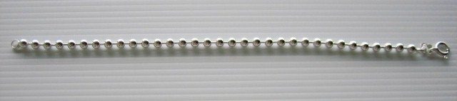 sterling silver Sterling Silver Bead Chain Bracelet