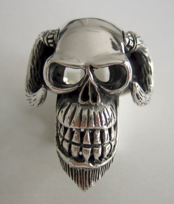 sterling silver Sterling Silver Skull Ring