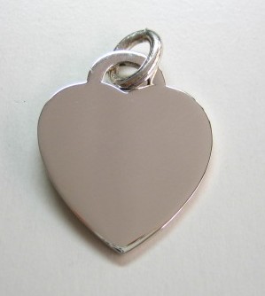 sterling silver Silver Heart Tag